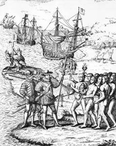 Christopher Columbus at Hispanola, 1492